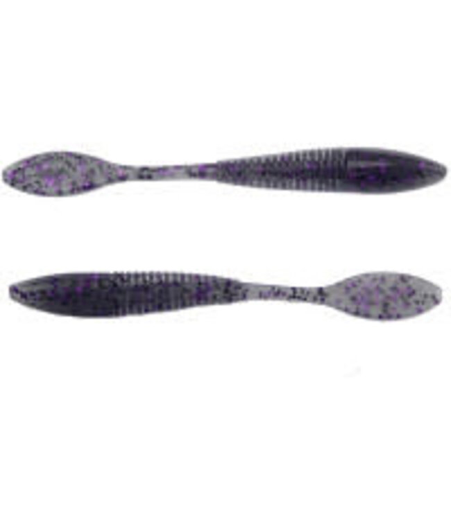 Big Bite Baits, Inc. (35SSMASH-04) SMALLIE SMASHER 12PK 3.5" SMOKE PURPLE FLAKE