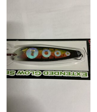 DREAMWEAVER LURE COMPANY (DW1967UV) DREAMWEAVER  EXTENDED GLOW SERIES SPOON - SG CARBON 14