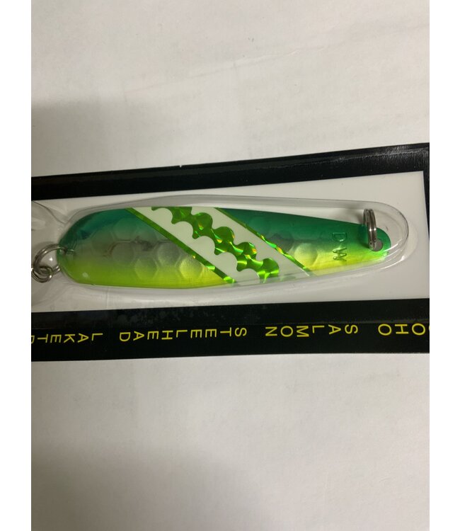DREAMWEAVER LURE COMPANY DREAMWEAVER TROLLNG SPOON GRN DOLPHIN GLOW 3.75