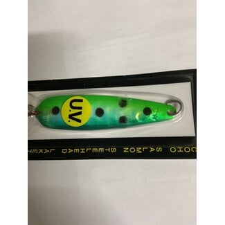 DREAMWEAVER LURE COMPANY Dreamweaver DW Standard Spoon DW1434 UV Double Green Spotted Dolphin