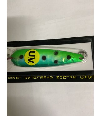 DREAMWEAVER LURE COMPANY Dreamweaver DW Standard Spoon DW1434 UV Double Green Spotted Dolphin