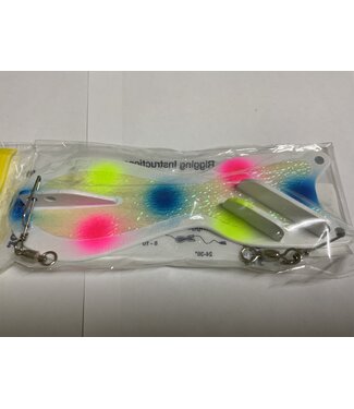 DREAMWEAVER LURE COMPANY DREAMWEAVER SPIN DOCTOR FLASHER 8" WHITE CRUSH WONDERBREAD (SD70039-8)