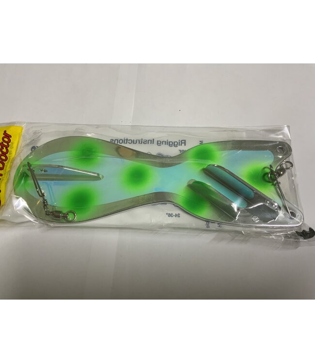 DREAMWEAVER LURE COMPANY (SD70921L-10) DREAMWEAVER SPIN DOCTOR FLASHER 10" UV CHROME TWO FACE