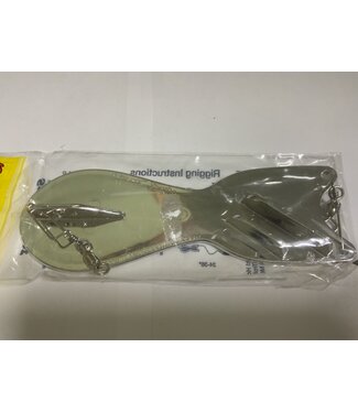 DREAMWEAVER LURE COMPANY DREAMWEAVER SPIN DOCTOR FLASHER 8" DOUBLE CHROME (SD70900-8)