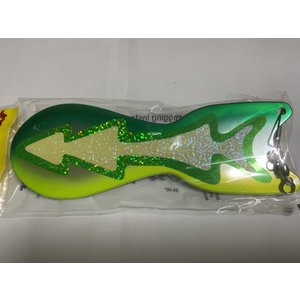 DREAMWEAVER LURE COMPANY (SD70934-8) SPIN DOCTOR  FLASHER 8" GREEN DOLPHIN
