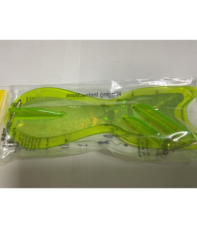 DREAMWEAVER LURE COMPANY DREAMWEAVER SPIN DOCTOR FLASHER 8" MOUNTAIN DEW CRUSH GLOW (SD70202-8)