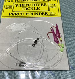 WHITE RIVER TACKLE Perch Pounder II - Pink &Chartreuse Head. #6 Hook
