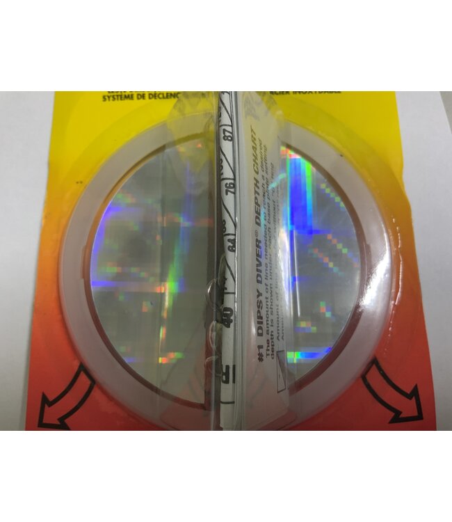 LUHR-JENSEN SZ-1 DIPSY DIVER CLEAR/SILVER 'DISCO TAPE
