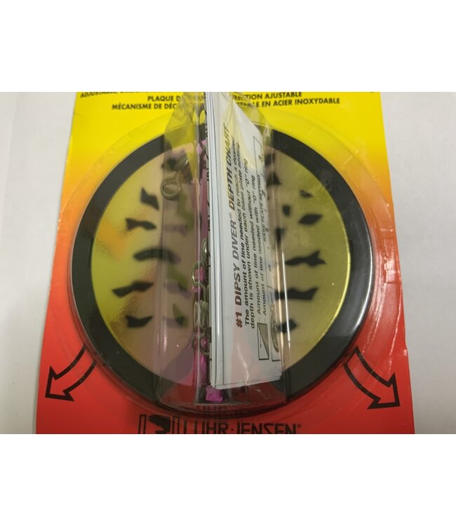 LUHR-JENSEN SZ-1 DIPSY DIVER WATERMELON/SILVER BOTTOM