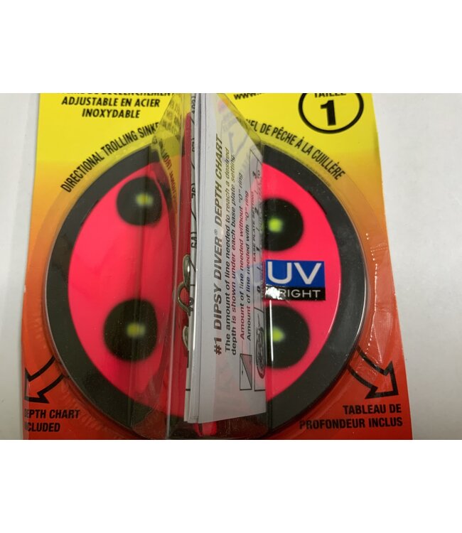 L-Jensen 1 Dipsy Diver  Flo Pink / Chart UV