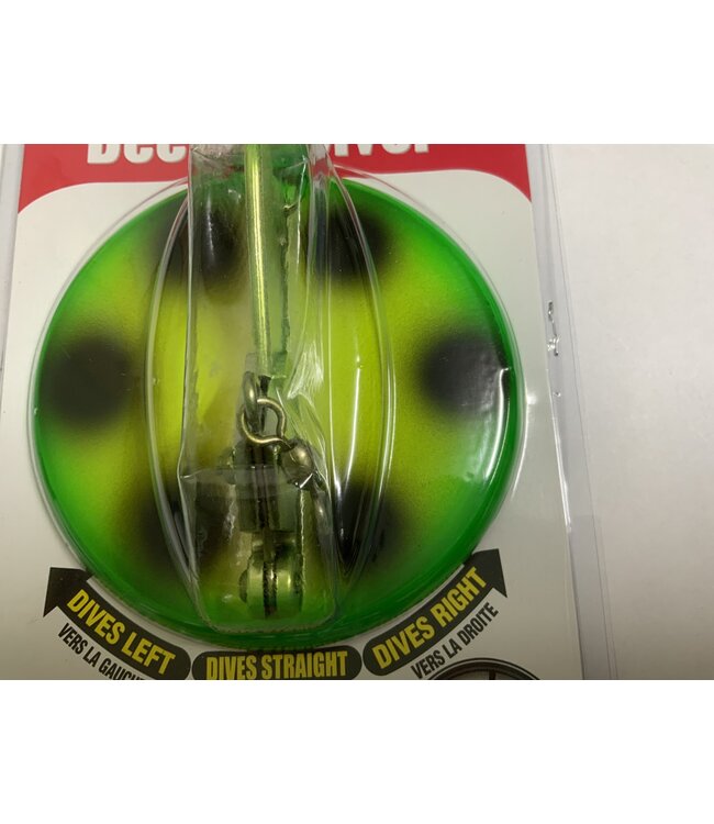 DREAMWEAVER LURE COMPANY Dreamweaver Deeper Diver 107 SZ LG FROGGY GLOW SILVER (EXCLUSIVE)