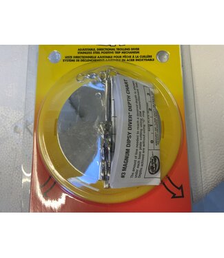 LUHR-JENSEN SZ-3 DIPSY DIVER SILVER, MAGNUM SIZE
