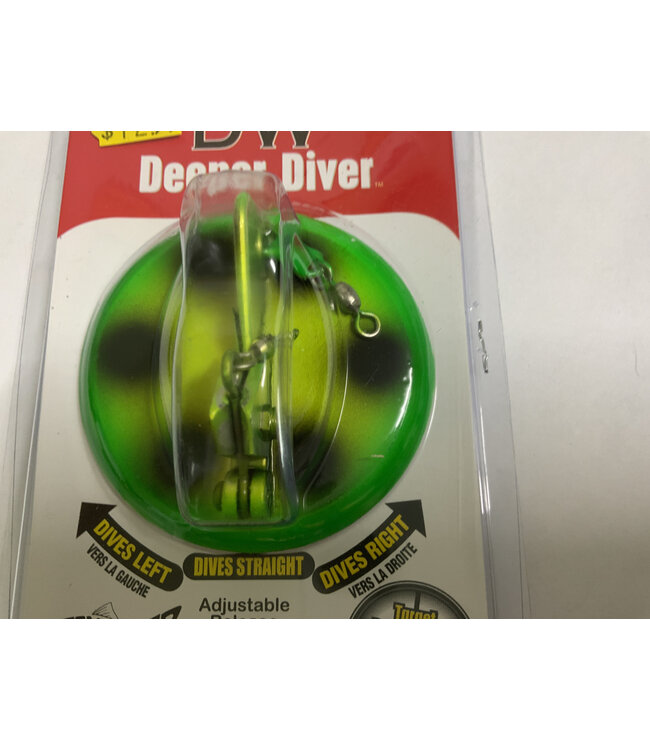 DREAMWEAVER LURE COMPANY Dreamweaver Deeper Diver 82 SZ MED FROGGY GLOW