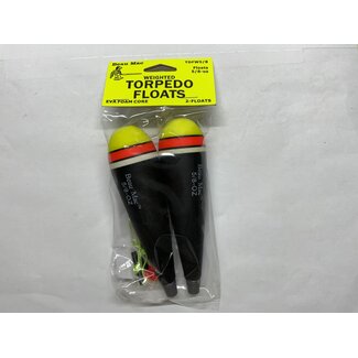 Beau Mac Float Torpedo EVA Wtg'd floats 5/8-oz 2pk