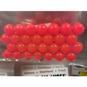 Lick-Em-Lures Lick-Em-Lures Candy Egg Chain 8mm 4 chains of 7 eggs = 28 eggs UV-Fluorescent Pink