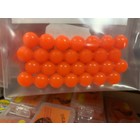 Lick-Em-Lures Lick-Em-Lures Candy Egg Chain 8mm 4 chains of 7 eggs = 28 eggs UV- Fluorescent Orange