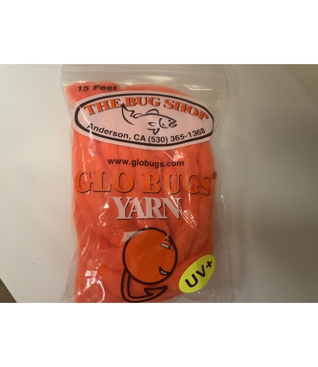 THE BUG SHOP GLO BUG YARN 15'/PKG  ALASKAN ROE - YAR