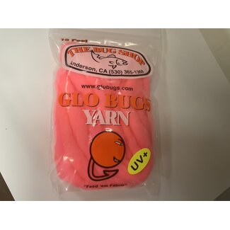 THE BUG SHOP GLO BUG YARN 15FT/PKG SHRIMP PINK - YSP