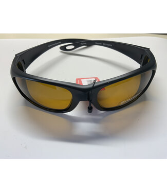Fisherman Eyewear Grander Matte Black Frame / Amber Lens(F.E.)