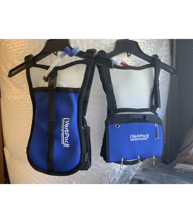 VEST PACK FISHING VEST AND WATER BLADDER BLUE