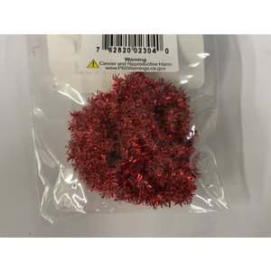 HARELINE Solid Tinsel Chenille Red STPC#310