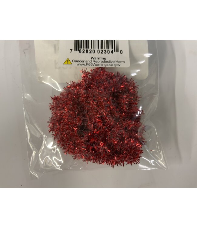 Solid Tinsel Chenille Red STPC#310