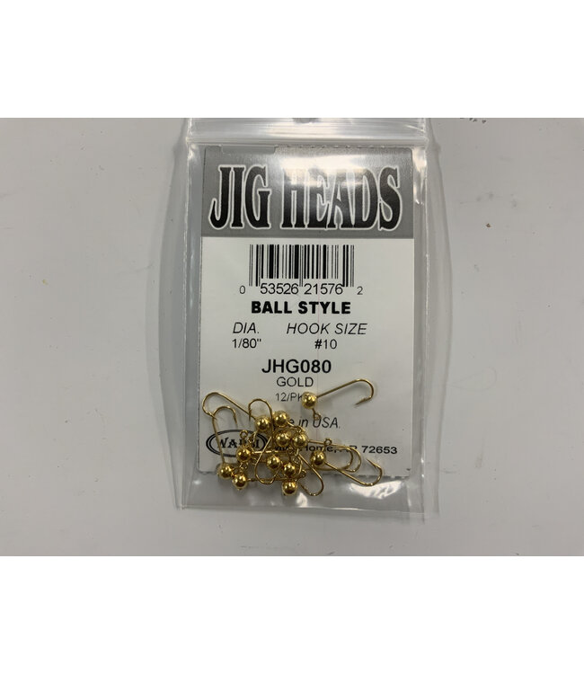 Wapsi JIG HEADS BALL STYLE, 1/80, GOLD JHG080