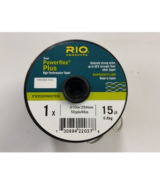 Rio POWERFLEX PLUS 1X TIPPET 50YD