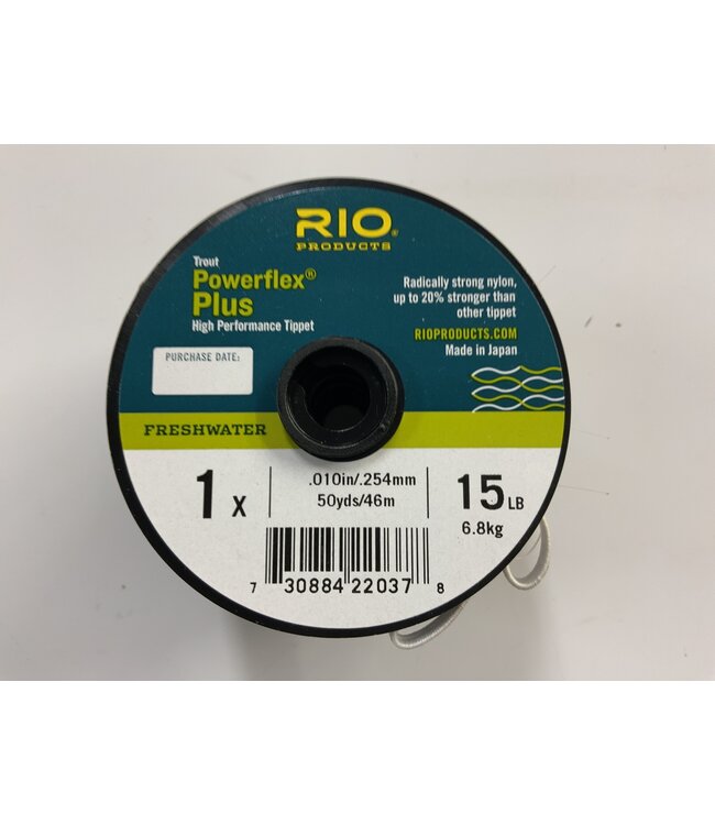 Rio POWERFLEX PLUS 1X TIPPET 50YD
