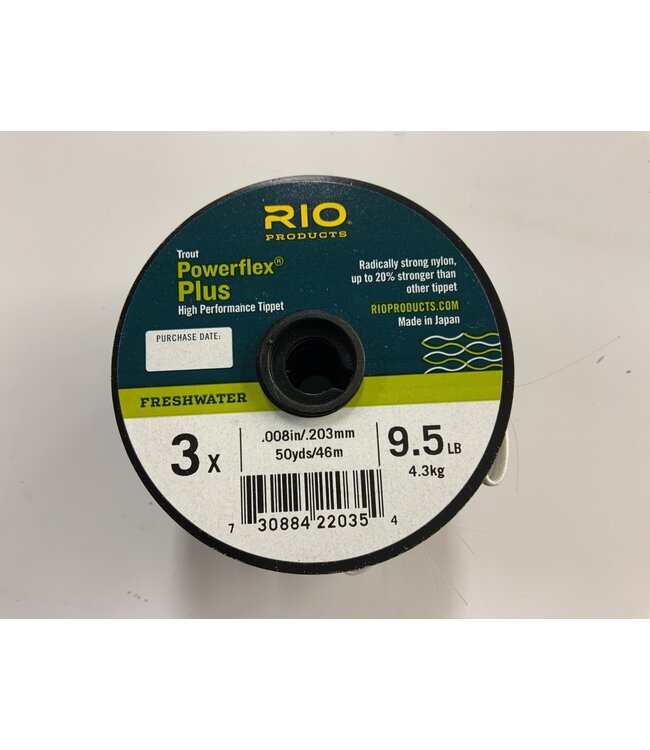 Rio POWERFLEX PLUS 3X TIPPET 50YD