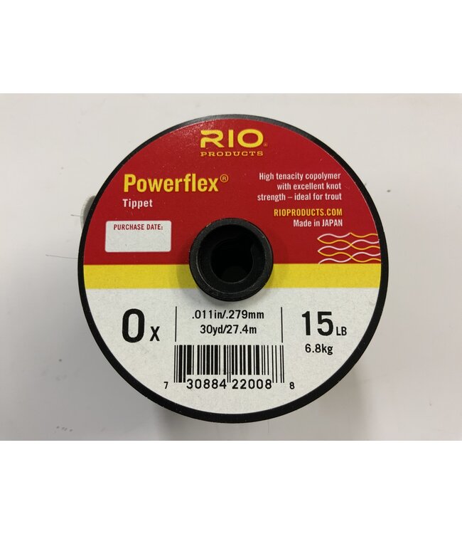Rio RIO POWERFLEX TIPPET 30YD  0X  15LB