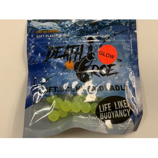 Death Roe DEATH ROE SCENTED SOFT EGG CHAINS 3/8" THE NUKE/GREEN GLOW