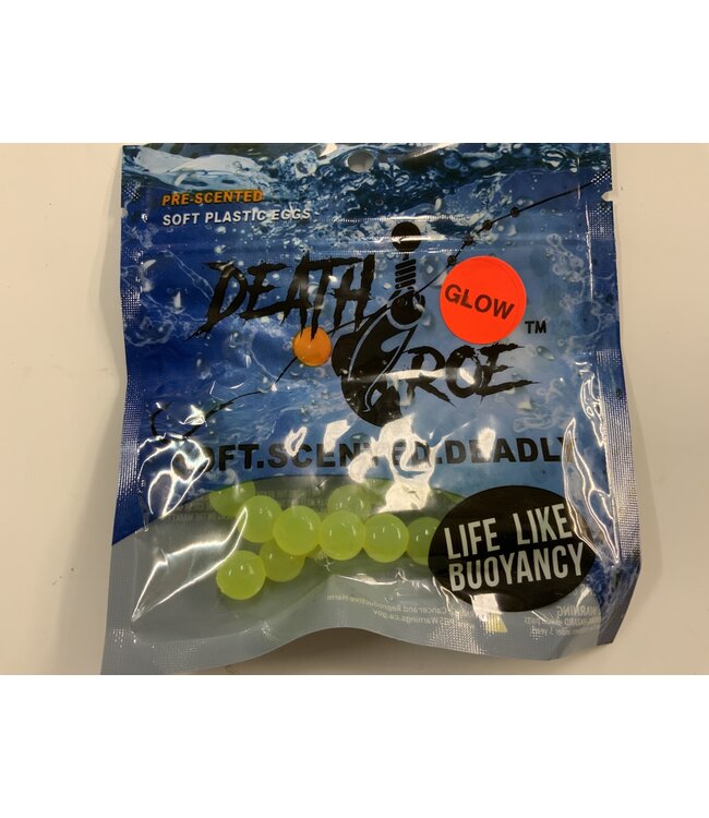 Death Roe DEATH ROE SCENTED SOFT EGG CHAINS 3/8" THE NUKE/GREEN GLOW