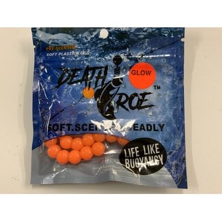 Death Roe DEATH ROE SCENTED SOFT EGG CHAINS 3/8" ORANGE KRUSH/ORANGE GLOW
