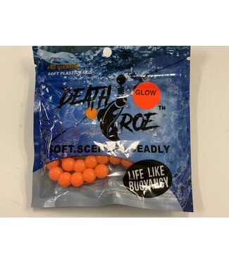 Death Roe DEATH ROE SCENTED SOFT EGG CHAINS 3/8" ORANGE KRUSH/ORANGE GLOW