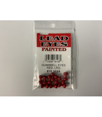 Wapsi DUMBBELL EYES PAINTED RED  LARGE (EYL3115)