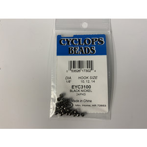 Wapsi CYCLOPS  BEADS 1/8" BLACK NICKEL (EYC3100)