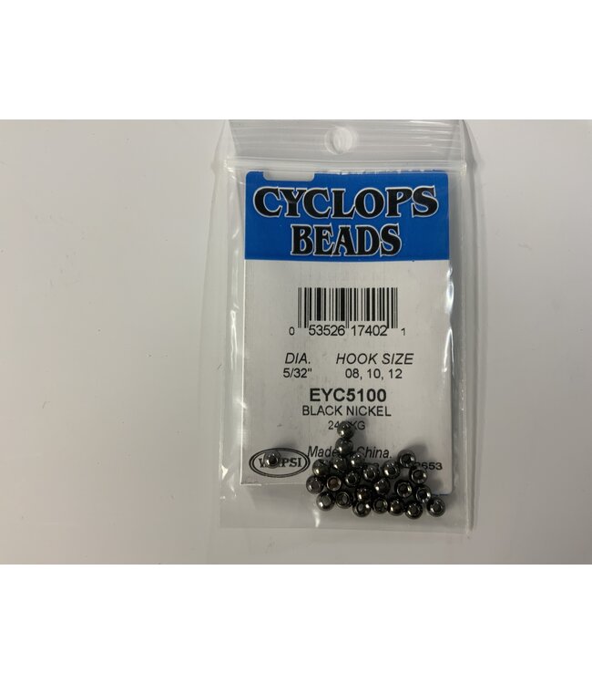 Wapsi CYCLOPS  BEADS 5/32" BLACK NICKEL (EYC5100)