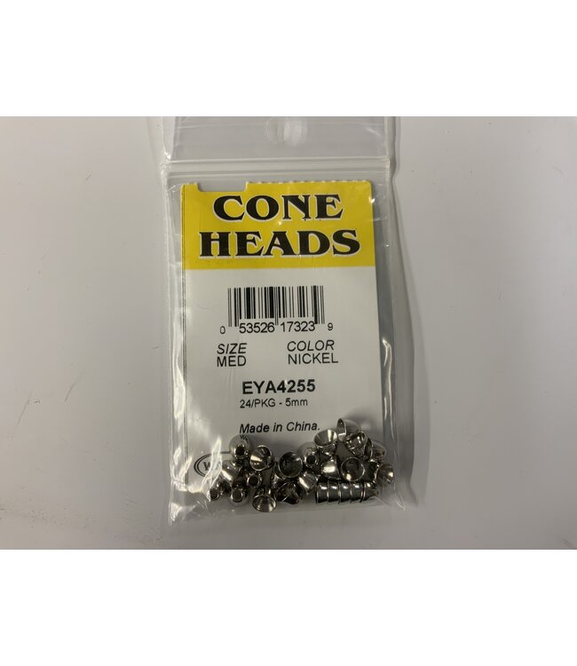 Wapsi CONE HEADS 5mm MEDIUM NICKEL. EYA4255