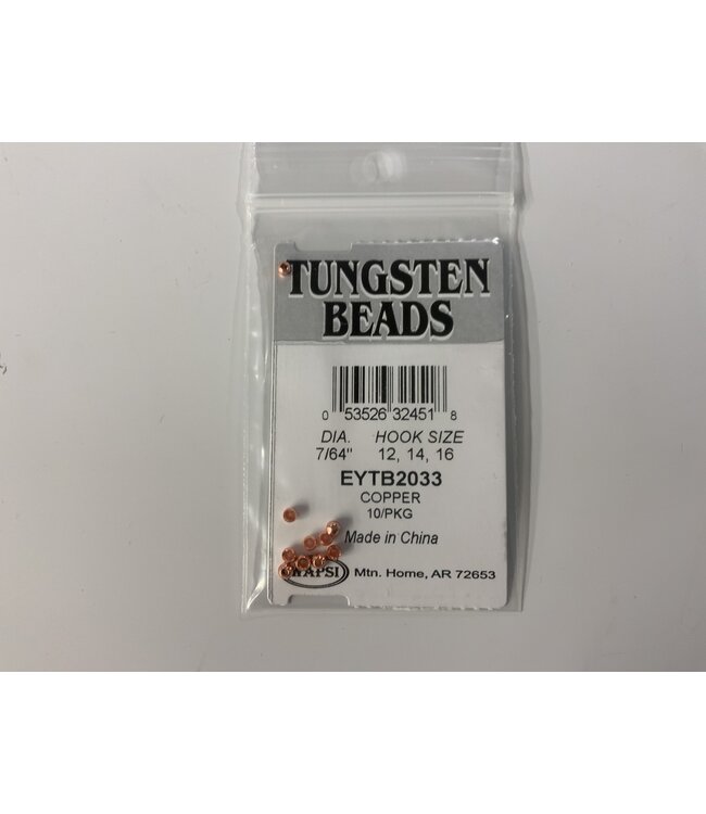 Wapsi TUNGSTEN BOMB.BEADS, 7/64" COPPER (EYTB2033)