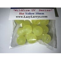 10MM LAZY LARRY'S BEADS HOT YELLOW
