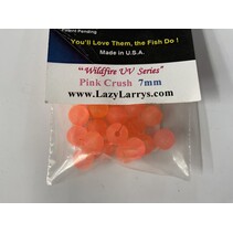 7MM LAZY LARRY'S  BEADS PINK CRUSH
