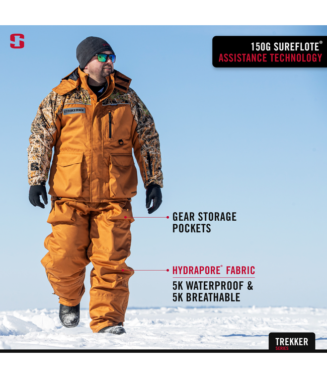 Striker Ice Striker Ice Trekker Bibs Brown 2XL