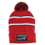 Striker Ice Striped Pom Hat Red/White