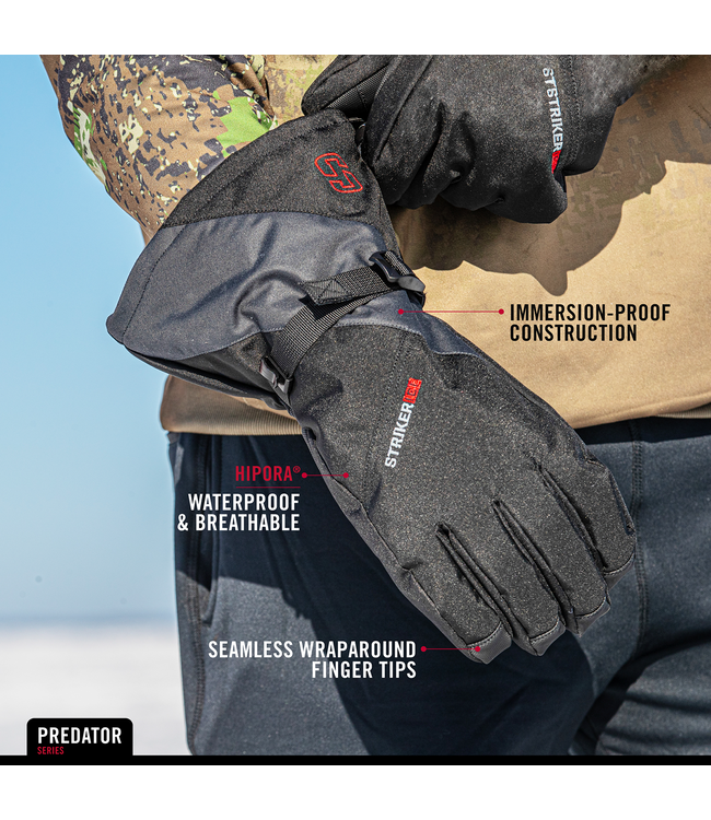 Striker Ice PREDATOR GLOVE  BLACK/GRAY  XL