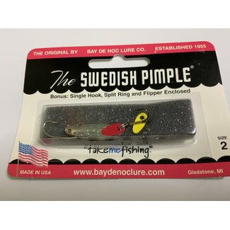BAY DE NOC LURE CO. SWEDISH PIMPLE 1" HM.SIL.PLATE
