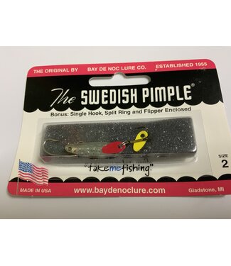 BAY DE NOC LURE CO. SWEDISH PIMPLE 1" HM.SIL.PLATE