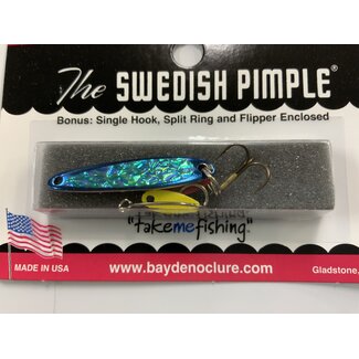 BAY DE NOC LURE CO. SWEDISH PIMPLE #3 BLUE ICE 1 1/2"" 1/5 OZ