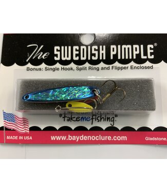 BAY DE NOC LURE CO. SWEDISH PIMPLE #3 BLUE ICE 1 1/2"" 1/5 OZ