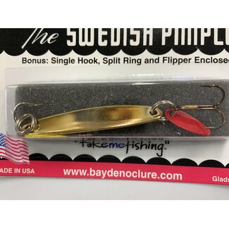 BAY DE NOC LURE CO. THE SWEDISH PIMPLE 1/4oz GOLD 4G